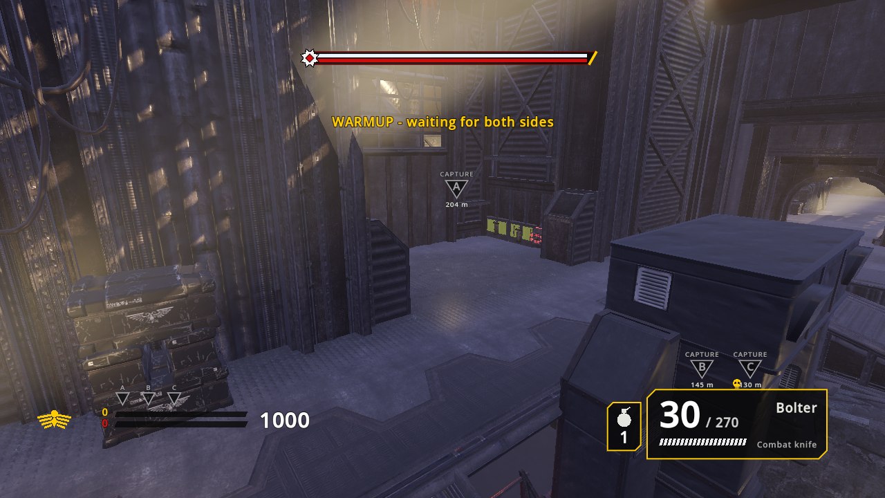 The same factory hall without the translucent barrier